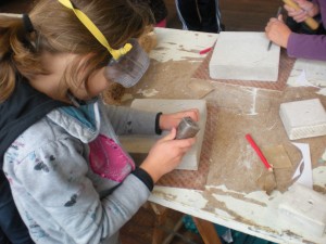 Atelier Taille de pierre (Ecole de Sous-Parsat)