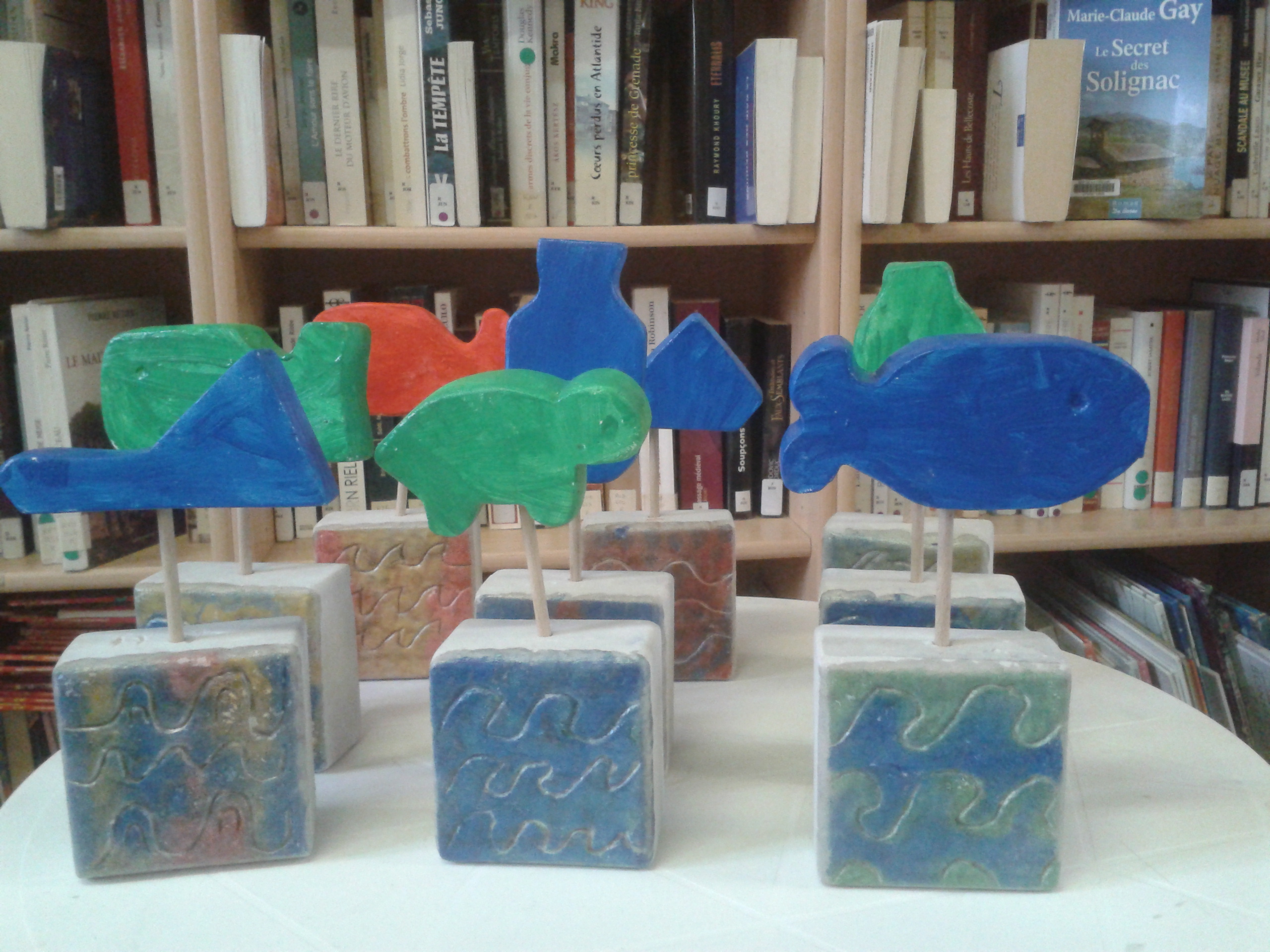 Périscolaire sculpture projet mer